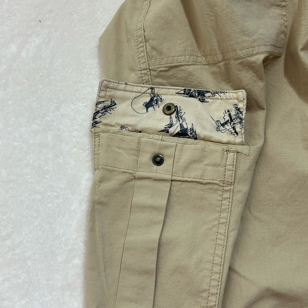 NEW L.L. Bean Quality Women's Tan Straight Leg Cargo Pants Size 24W - Picture 4 of 11